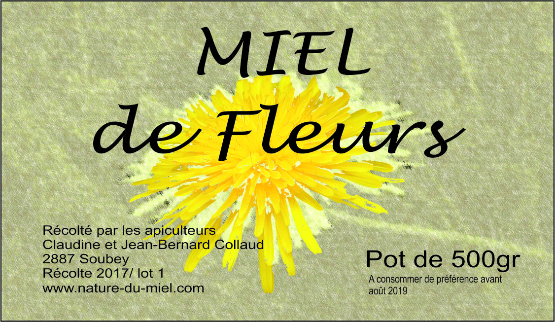 Pot de miel de fleurs
